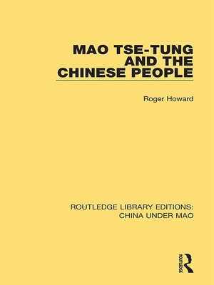 cover image of Mao Tse-tung and the Chinese People